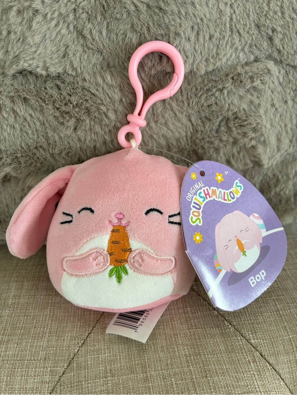 Squishmallows Bop Bunny Keychain